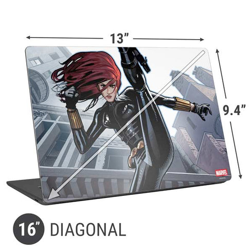 Marvel Black Widow High Kick Universal Laptop 16in (13 x 9.4in) Skin